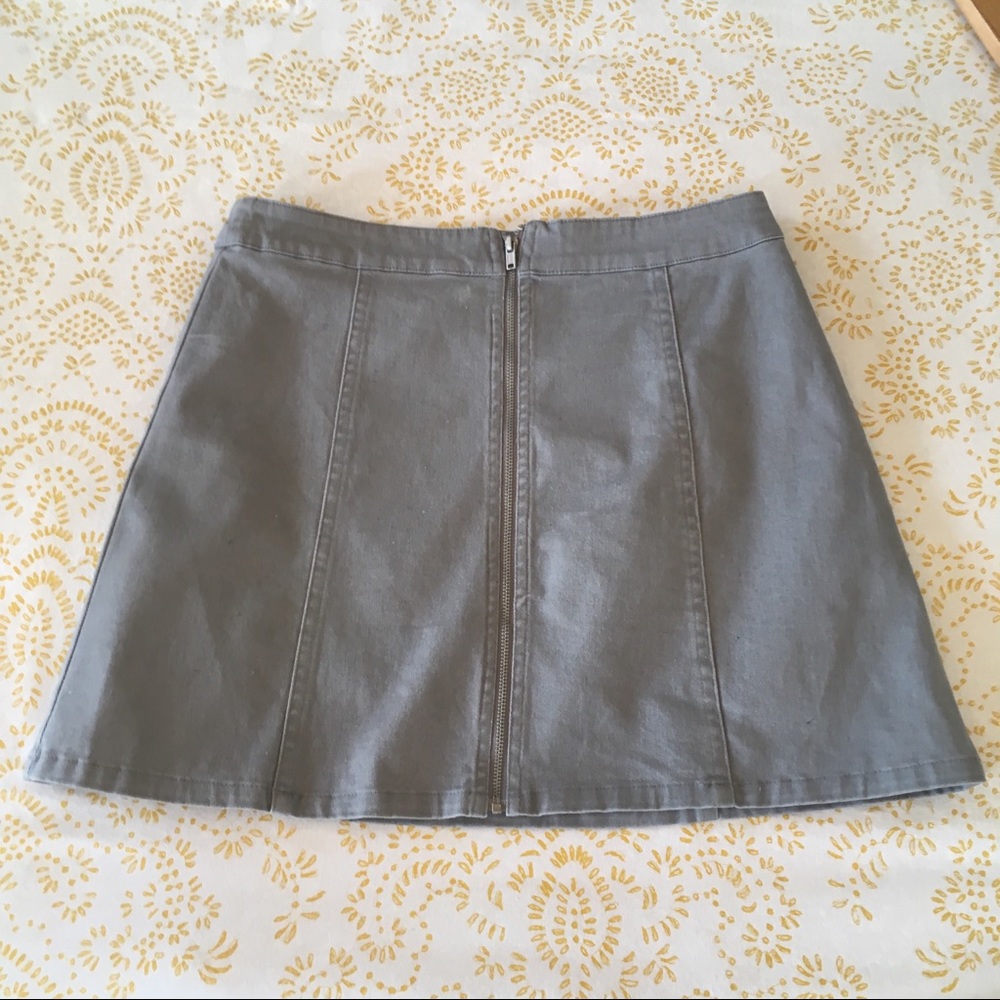 Grey Mini Skirt